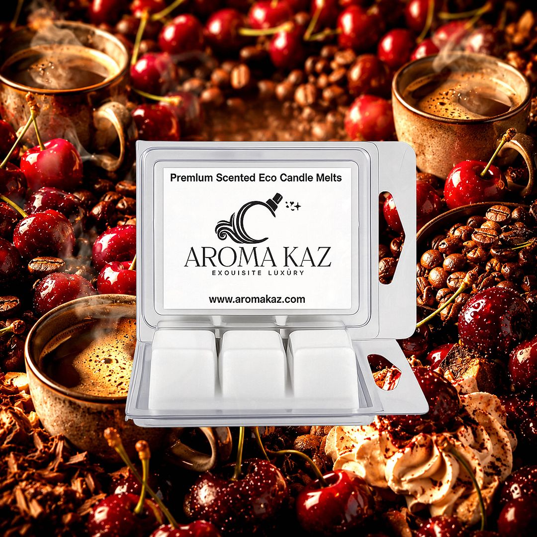 Cherry Coffee eco soy wax melts – vegan, cruelty-free featuring bold coffee with sweet cherry notes, handmade in Australia.