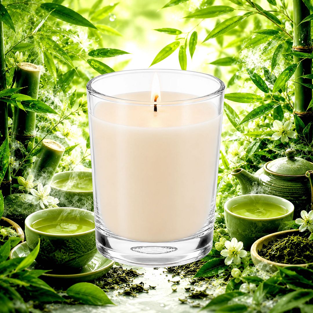 Bamboo & Green Tea Scented Votive Candles eco soy plant based – vegan, cruelty-free featuring refreshing bamboo and green tea aroma, handmade in Australia.
