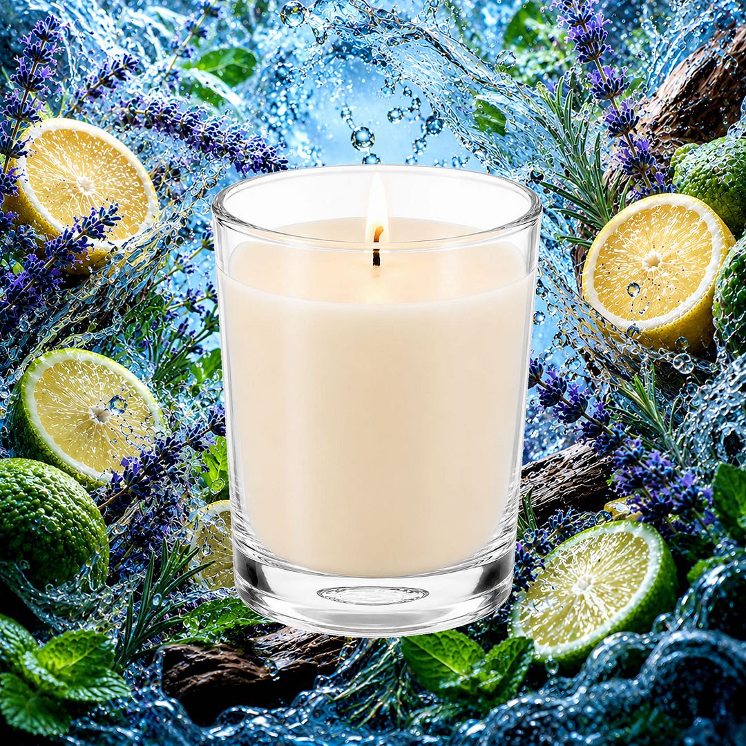 Cold Water Passion For Men Scented Votive Candles eco soy plant based – vegan, cruelty-free featuring a fresh, cool aquatic masculine aroma, handmade in Australia.
