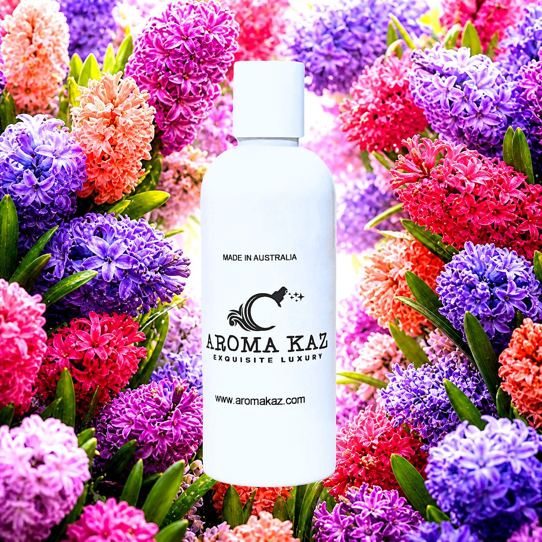 Hyacinth Body Wash Shower Gel – vegan, cruelty-free featuring fresh spring hyacinth florals, handmade in Australia.