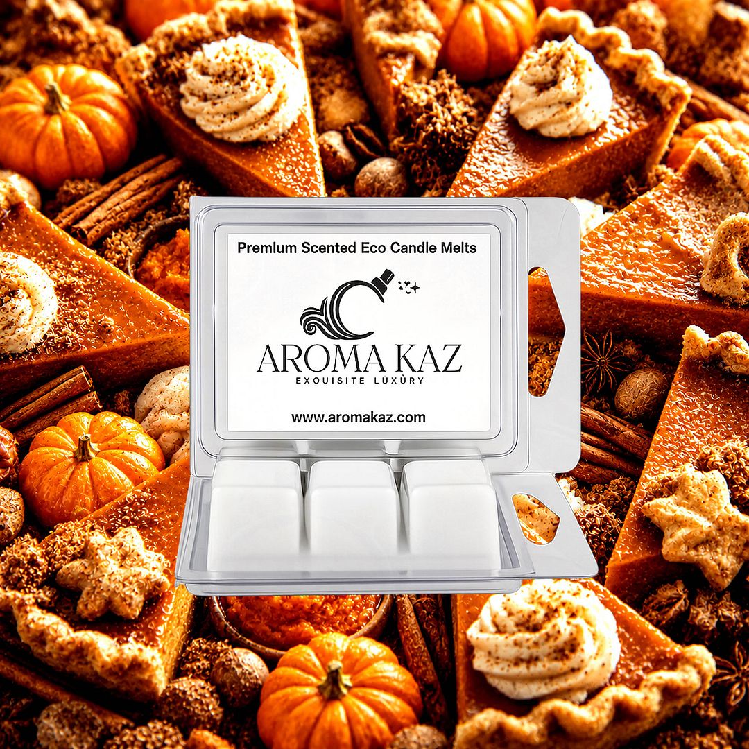 Pumpkin Pie eco soy wax melts – vegan, cruelty-free featuring warm pumpkin spice and sweet buttery pie crust, handmade in Australia.