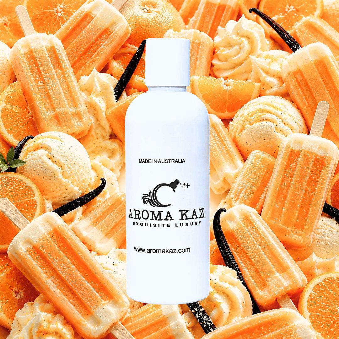 Orange Vanilla Body Wash Shower Gel – vegan, cruelty-free featuring sweet orange citrus and creamy vanilla, handmade in Australia.