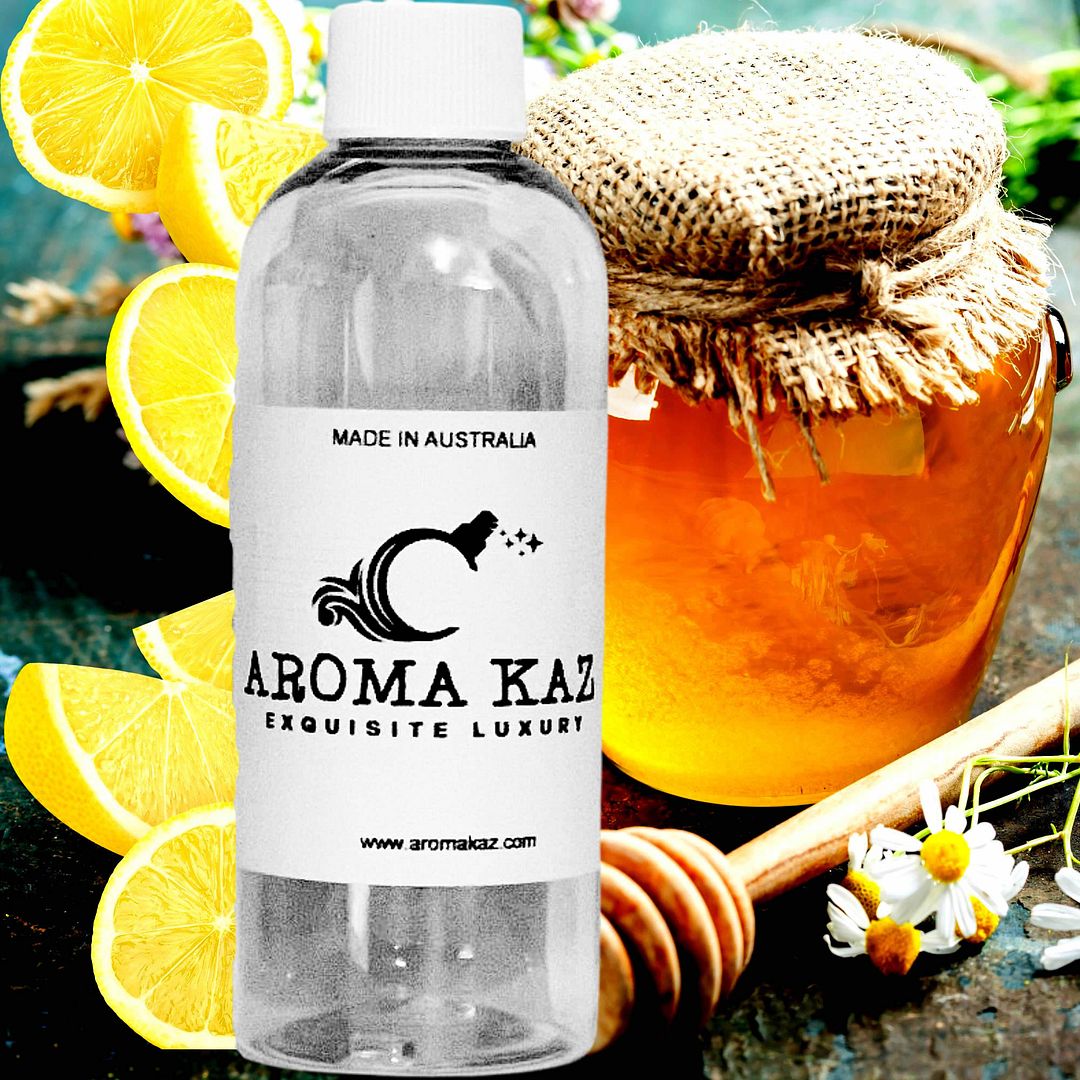 Manuka Honey & Lemon Vegan candle and soap making fragrance oil, cruelty-free and made in Australia. Ideal for DIY crafts, candles, soaps, bath body and home fragrance projects.