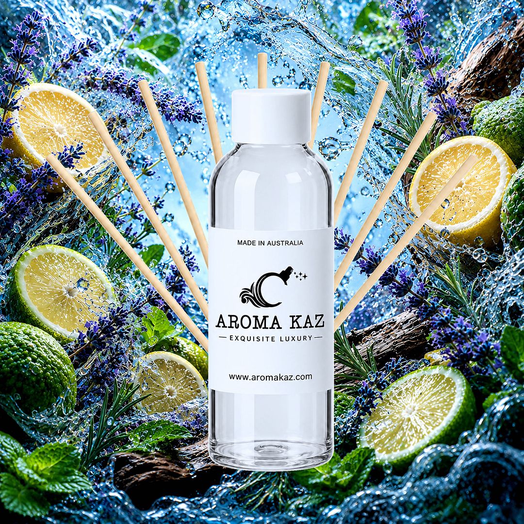 Cold Water Passion For Men Diffuser Fragrance Oil Refill – vegan, cruelty-free featuring a fresh, cool aquatic masculine aroma, handmade in Australia.