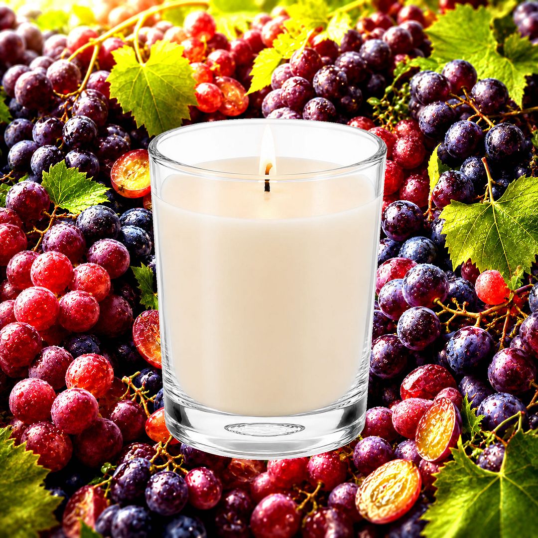 Australian Grape Scented Votive Candles eco soy plant based – vegan, cruelty-free featuring fruity grape aroma, handmade in Australia.