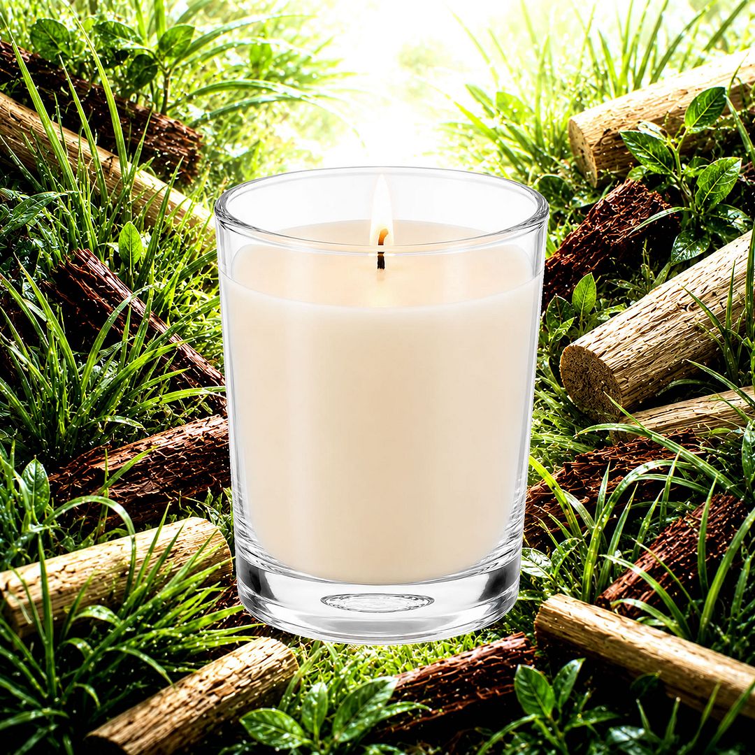 Sandalwood & Citronella Scented Votive Candles eco soy plant based – vegan, cruelty-free featuring warm sandalwood and crisp citronella notes, handmade in Australia.