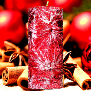 Sugar & Spice Scented Palm Wax Pillar Candle – Vegan, Cruelty-Free, Made in Australia - Long-Lasting Fragrance – Perfect for Weddings, Birthdays, Christmas Gifts & All Occasions