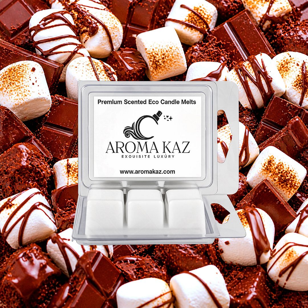 Chocolate Marshmallows eco soy wax melts – vegan, cruelty-free featuring sweet marshmallow and chocolate blend, handmade in Australia.