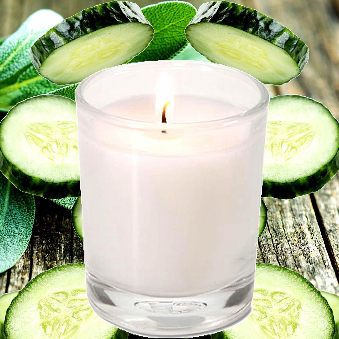 Cool Cucumber & Wild Sage Eco Soy Votive Candles