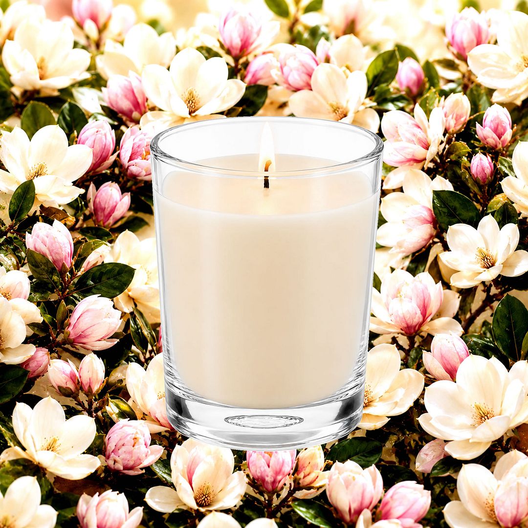 Magnolia Scented Votive Candles eco soy plant based – vegan, cruelty-free featuring classic magnolia blossom florals, handmade in Australia.