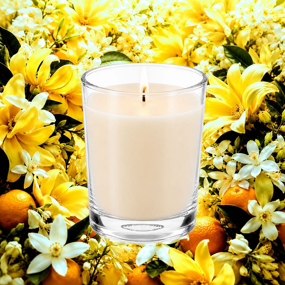 Ylang Ylang Neroli Scented Votive Candles eco soy plant based – vegan, cruelty-free featuring exotic ylang ylang and floral neroli blossoms, handmade in Australia.