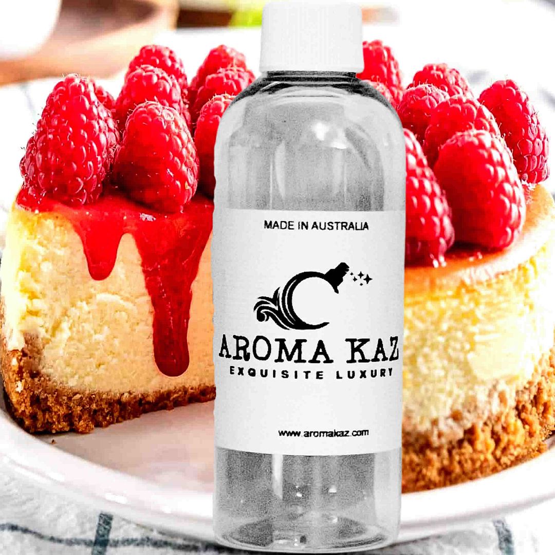 Raspberry Cheesecake Vegan candle and soap making fragrance oil, cruelty-free and made in Australia. Ideal for DIY crafts, candles, soaps, bath body and home fragrance projects.