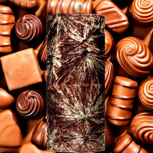 Chocolate Scented Palm Wax Pillar Candle Hand Poured