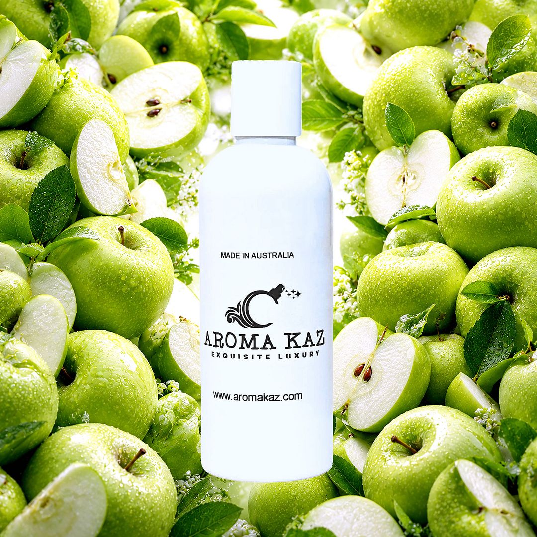 Green Apples Body Wash Shower Gel – vegan, cruelty-free featuring crisp tart green apple notes, handmade in Australia.