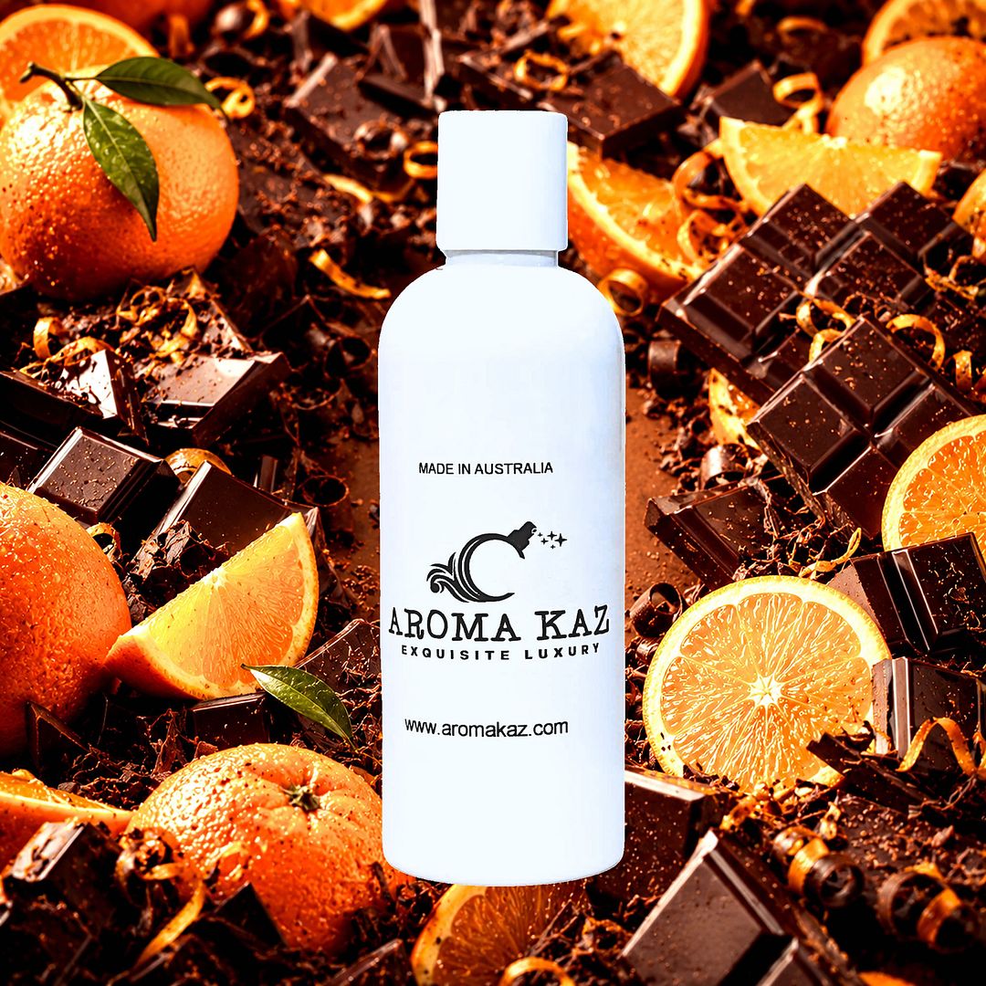 Choc Orange Jaffa Body Wash Shower Gel – vegan, cruelty-free featuring chocolate and orange candy aroma, handmade in Australia.