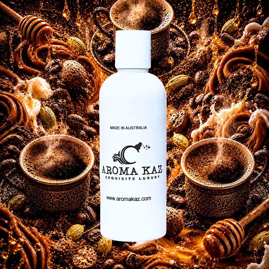 Turkish Mocha Body Wash Shower Gel – vegan, cruelty-free featuring rich coffee, sweet honey and exotic spice, handmade in Australia.