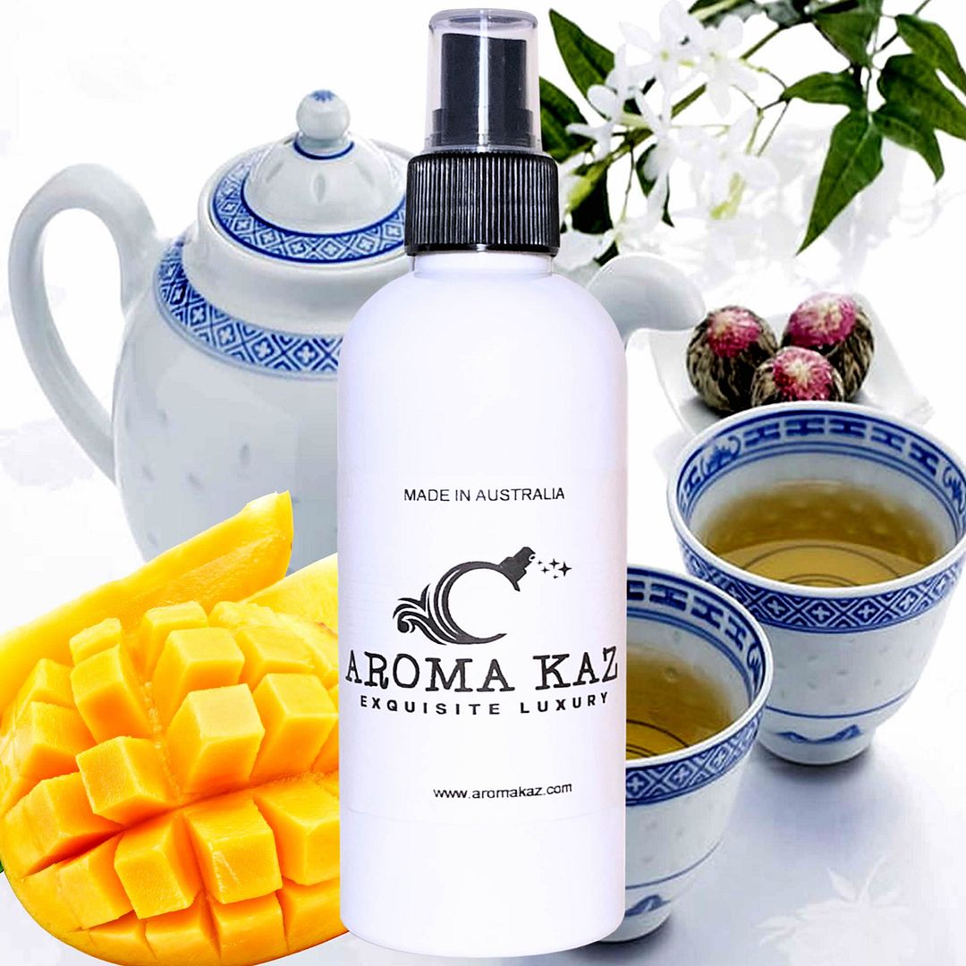 White Tea & Mango Car Air Freshener Deodorizer Spray – Vegan, Cruelty-Free, Made in Australia - Long-Lasting Odor Eliminator for Smoke, Pets, Musty Smells – Perfect Gift for Car Lovers