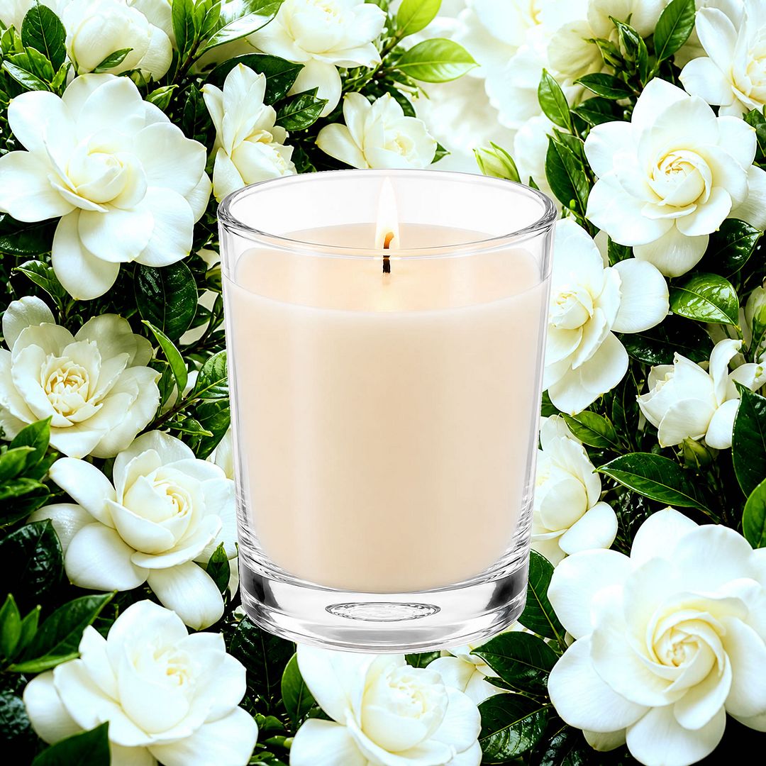 Gardenia Scented Votive Candles eco soy plant based – vegan, cruelty-free featuring the elegance pf gardenia flowers,  handmade in Australia.