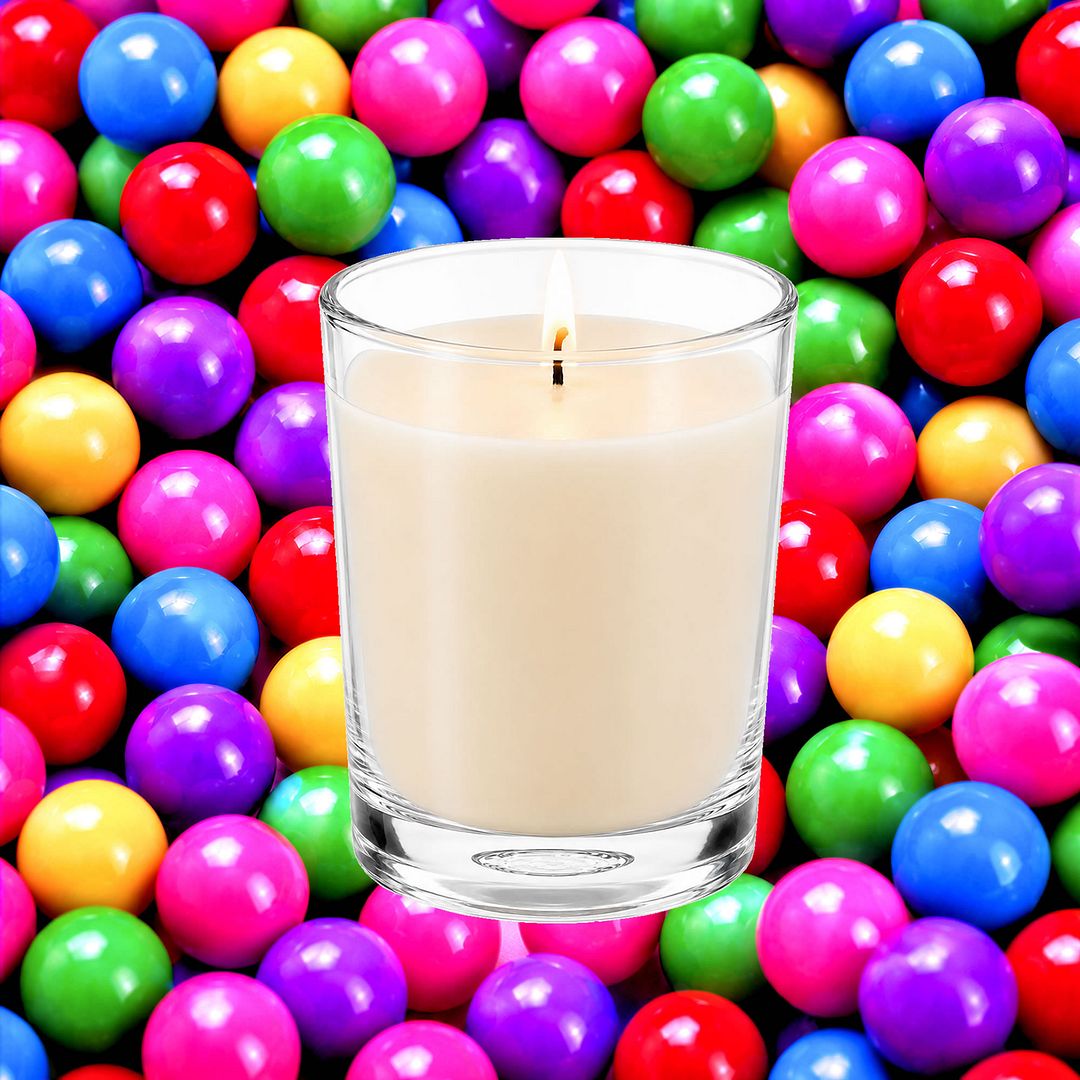 Bubblegum Scented Votive Candles eco soy plant based – vegan, cruelty-free featuring sweet nostalgic bubblegum fragrance, handmade in Australia.