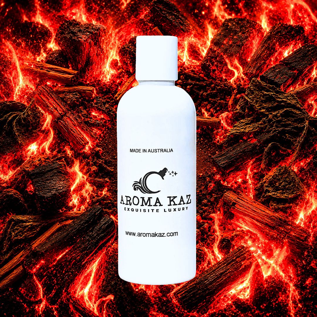 Wild Fire For Men Body Wash Shower Gel – vegan, cruelty-free featuring bold smoky woods and masculine spice, handmade in Australia.