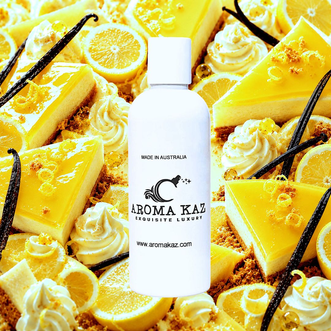 Lemon Cheesecake Body Wash Shower Gel – vegan, cruelty-free featuring sweet creamy lemon dessert aroma, handmade in Australia.