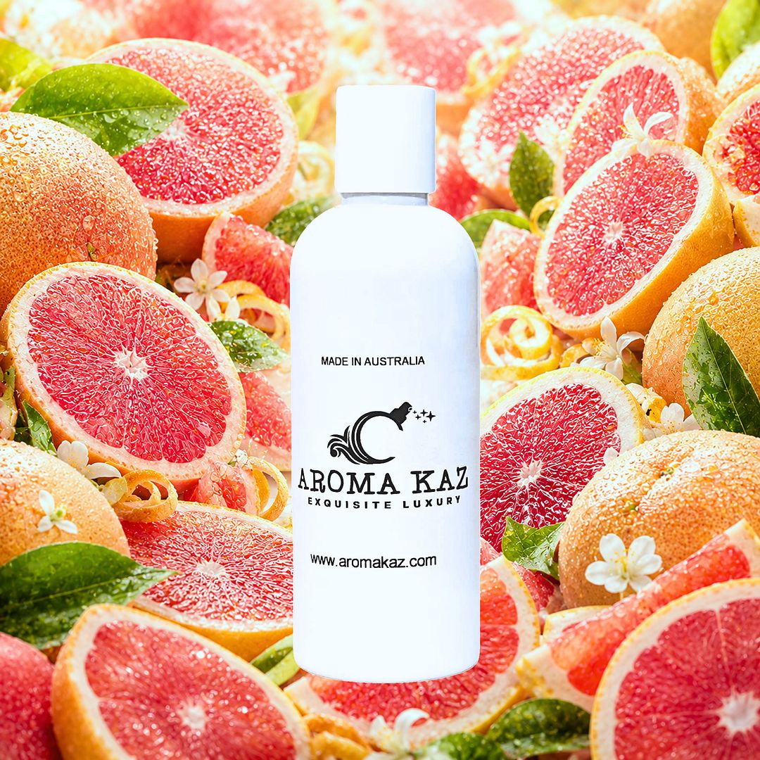 Fresh Grapefruit Body Wash Shower Gel – vegan, cruelty-free featuring bright zesty grapefruit citrus, handmade in Australia.