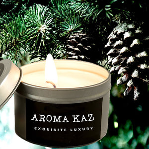 Christmas Balsam Scented Eco Soy Tin Candles Hand Poured