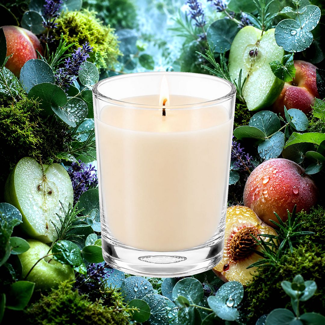 Velvet Moss Scented Votive Candles eco soy plant based – vegan, cruelty-free featuring soft earthy moss and warm velvet-like undertones, handmade in Australia.