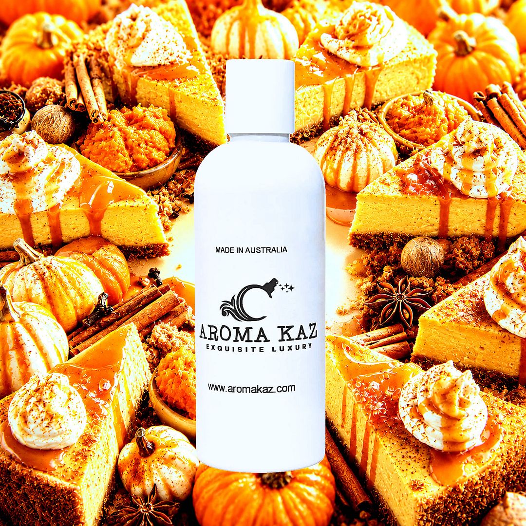 Pumpkin Cheesecake Body Wash Shower Gel – vegan, cruelty-free featuring creamy spiced pumpkin dessert aroma, handmade in Australia.
