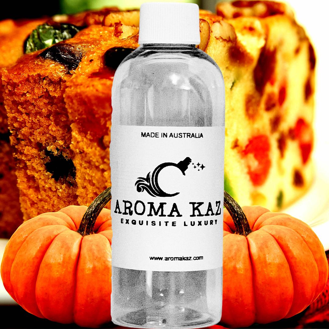 Pumpkin Fruit Cake Vegan candle and soap making fragrance oil, cruelty-free and made in Australia. Ideal for DIY crafts, candles, soaps, bath body and home fragrance projects.