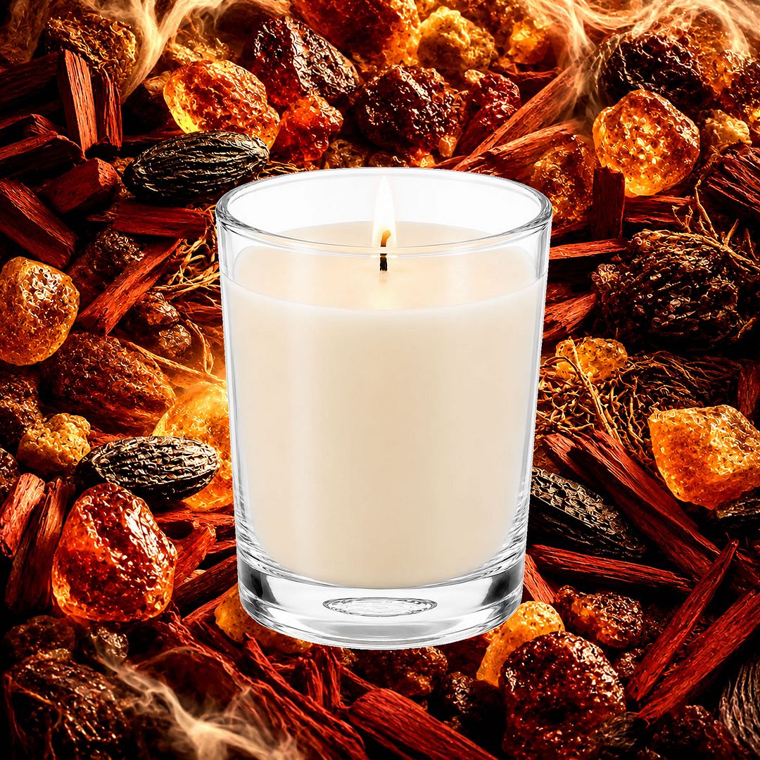 Oriental Myrrh & Musk Scented Votive Candles eco soy plant based – vegan, cruelty-free featuring deep resinous myrrh and sensual musk, handmade in Australia.