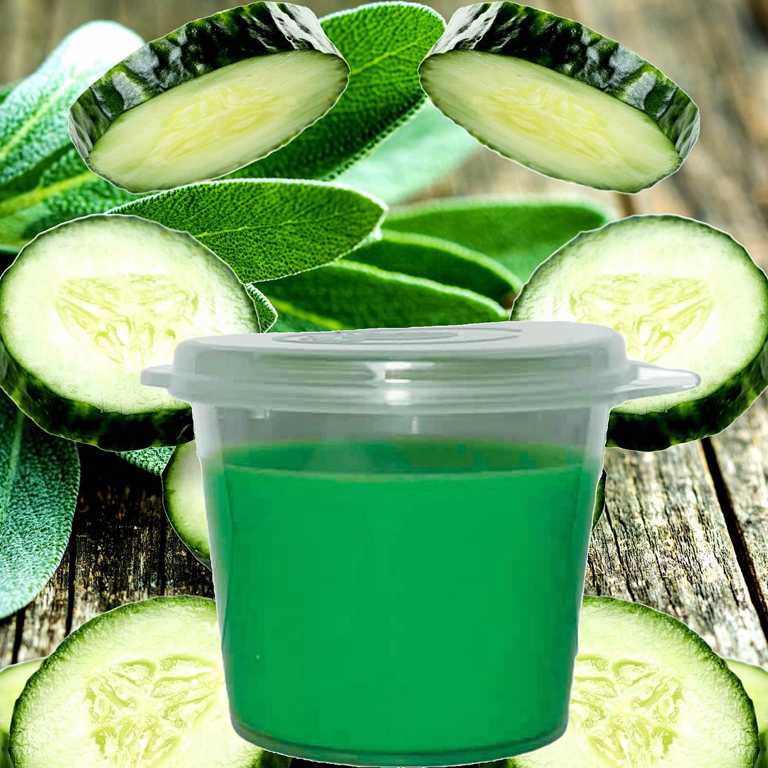 Cool Cucumber & Wild Sage Candle Wax Melts - Shot Pots