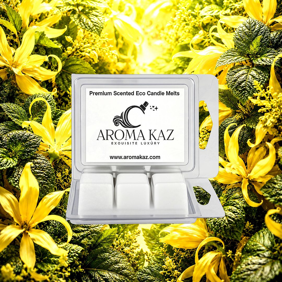 Patchouli & Ylang Ylang eco soy wax melts – vegan, cruelty-free featuring earthy patchouli and sensual exotic ylang ylang florals, handmade in Australia.