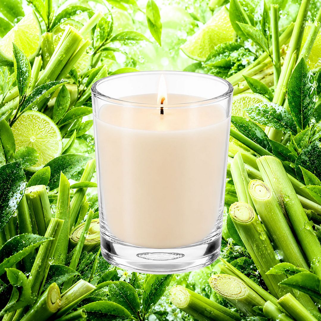 Green Tea & Lemongrass Scented Votive Candles eco soy plant based – vegan, cruelty-free featuring zesty citrus lemongrass and herbal green tea, handmade in Australia.