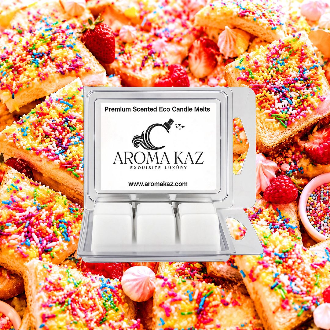 Fairy Bread eco soy wax melts – vegan, cruelty-free featuring sweet vanilla and fruity sprinkle aroma, handmade in Australia.