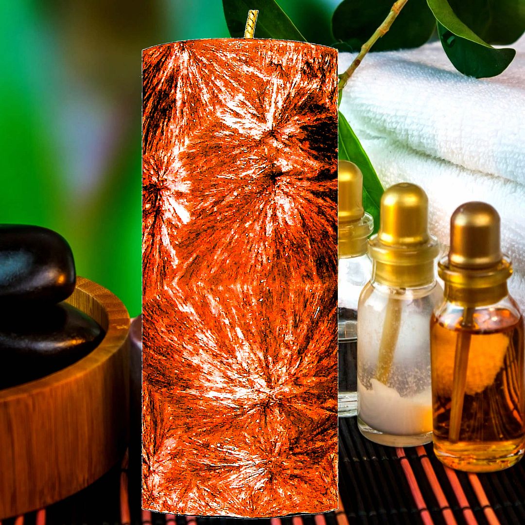 Persian Musk Palm Wax Pillar Candle
