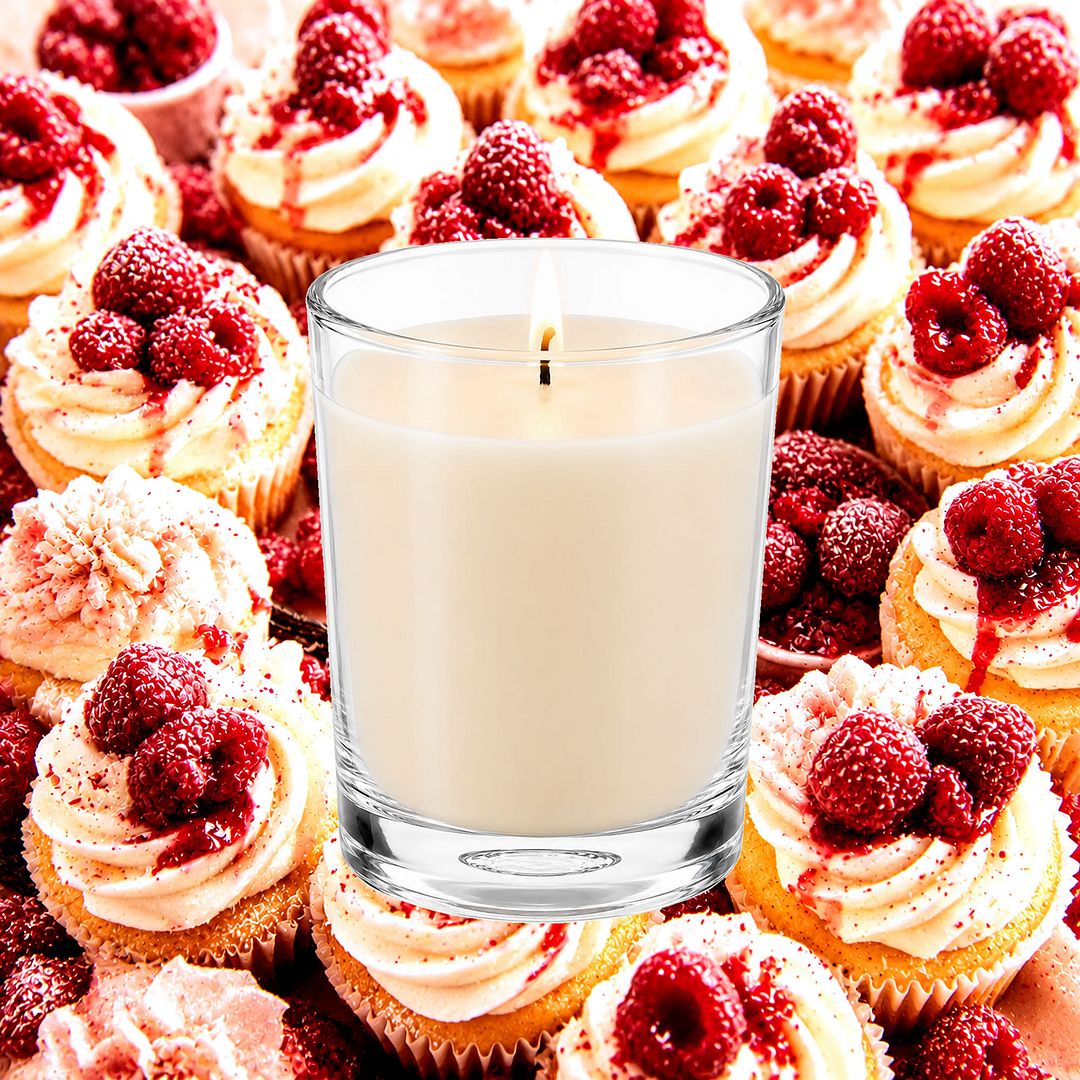 Raspberry Cream Cupcakes Scented Votive Candles eco soy plant based – vegan, cruelty-free featuring sweet raspberry and vanilla cupcake notes, handmade in Australia.