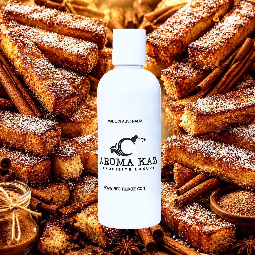 Cinnamon French Toast Body Wash Shower Gel – vegan, cruelty-free featuring sweet cinnamon spice and sugary toast fragrance, handmade in Australia.