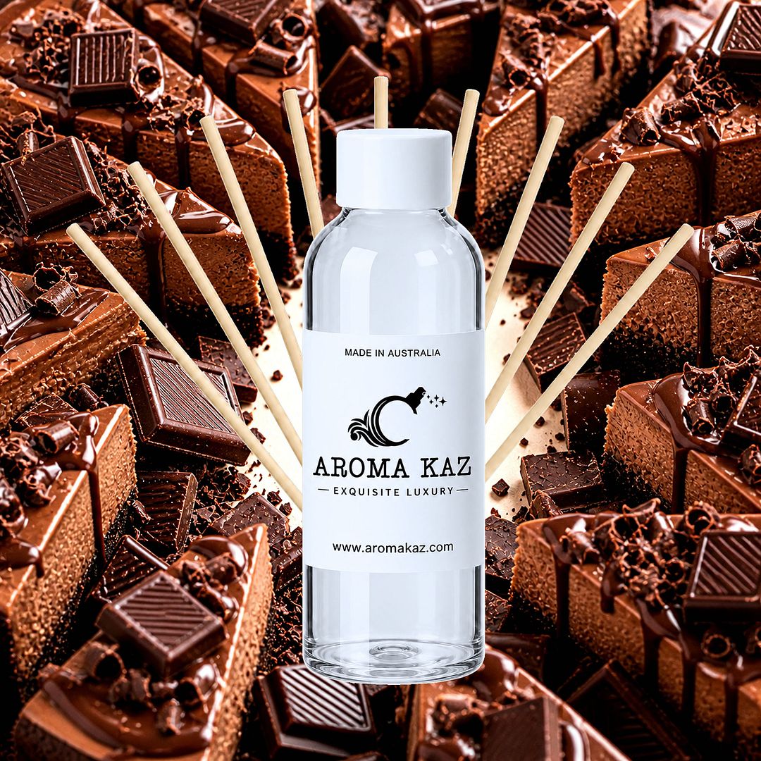 Chocolate Cheesecake Diffuser Fragrance Oil Refill – vegan, cruelty-free featuring creamy chocolate cheesecake aroma, handmade in Australia
