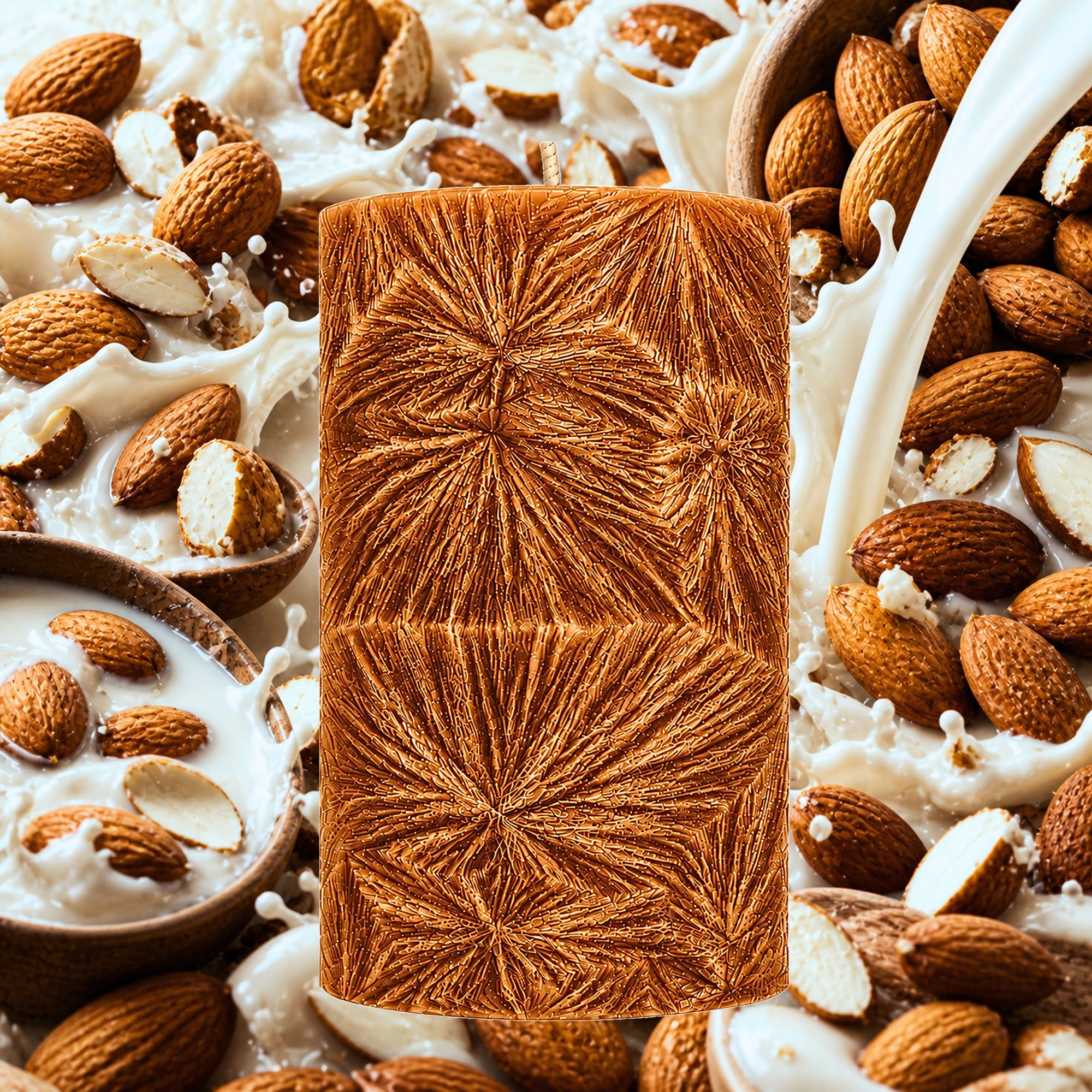 Almond Milk Pillar Candle