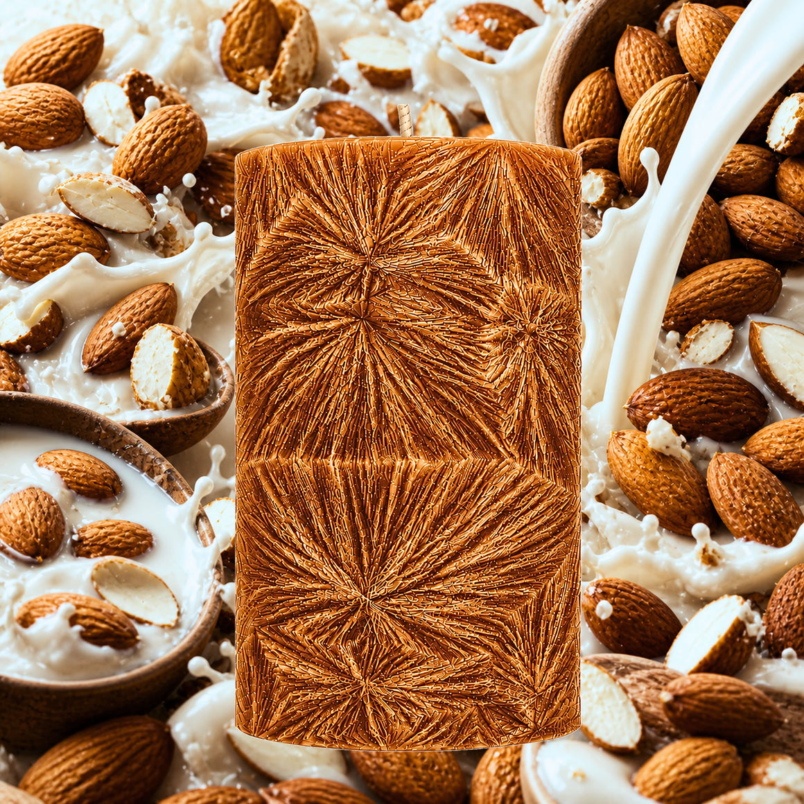 Almond Milk Pillar Candle