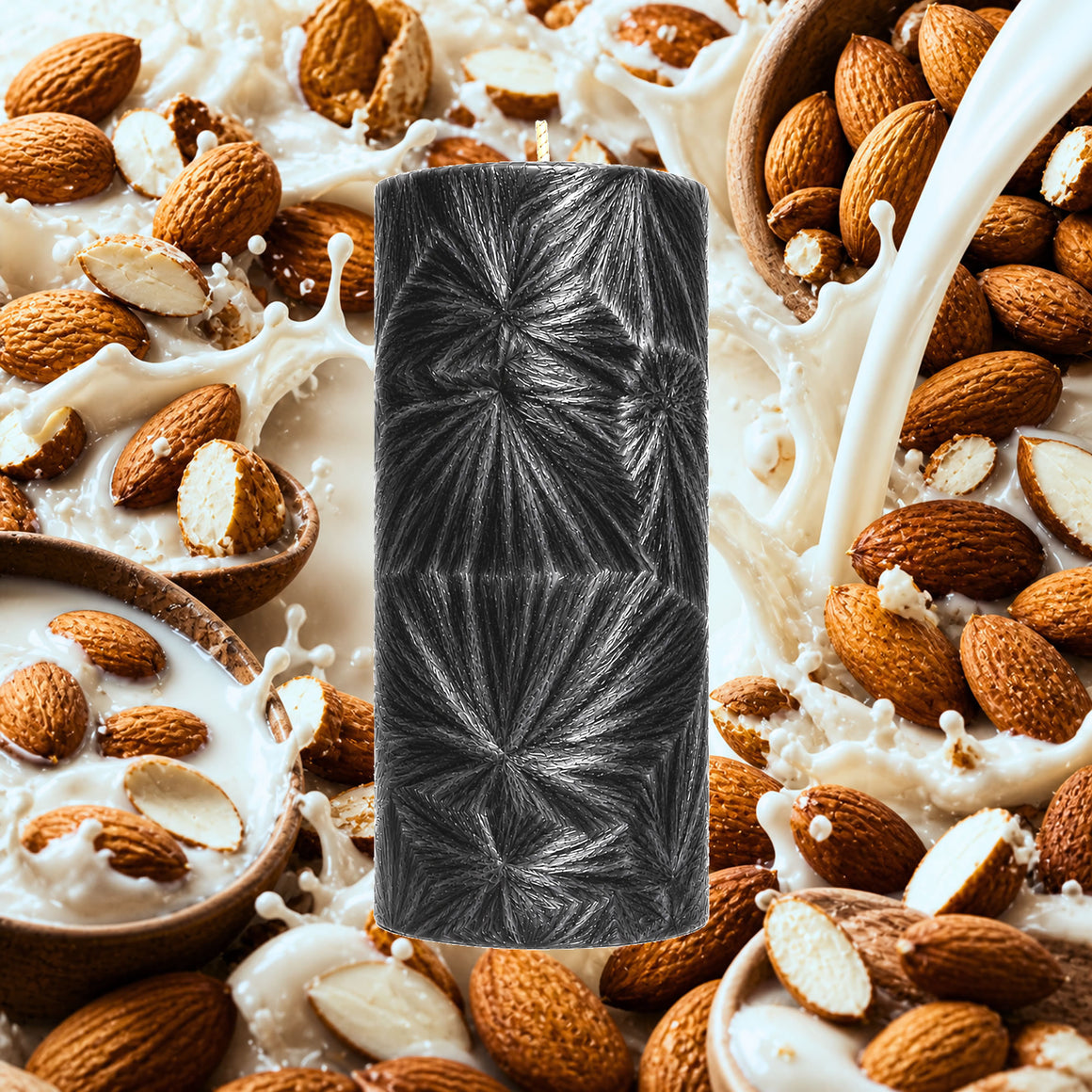 Almond Milk Palm Wax Pillar Candle
