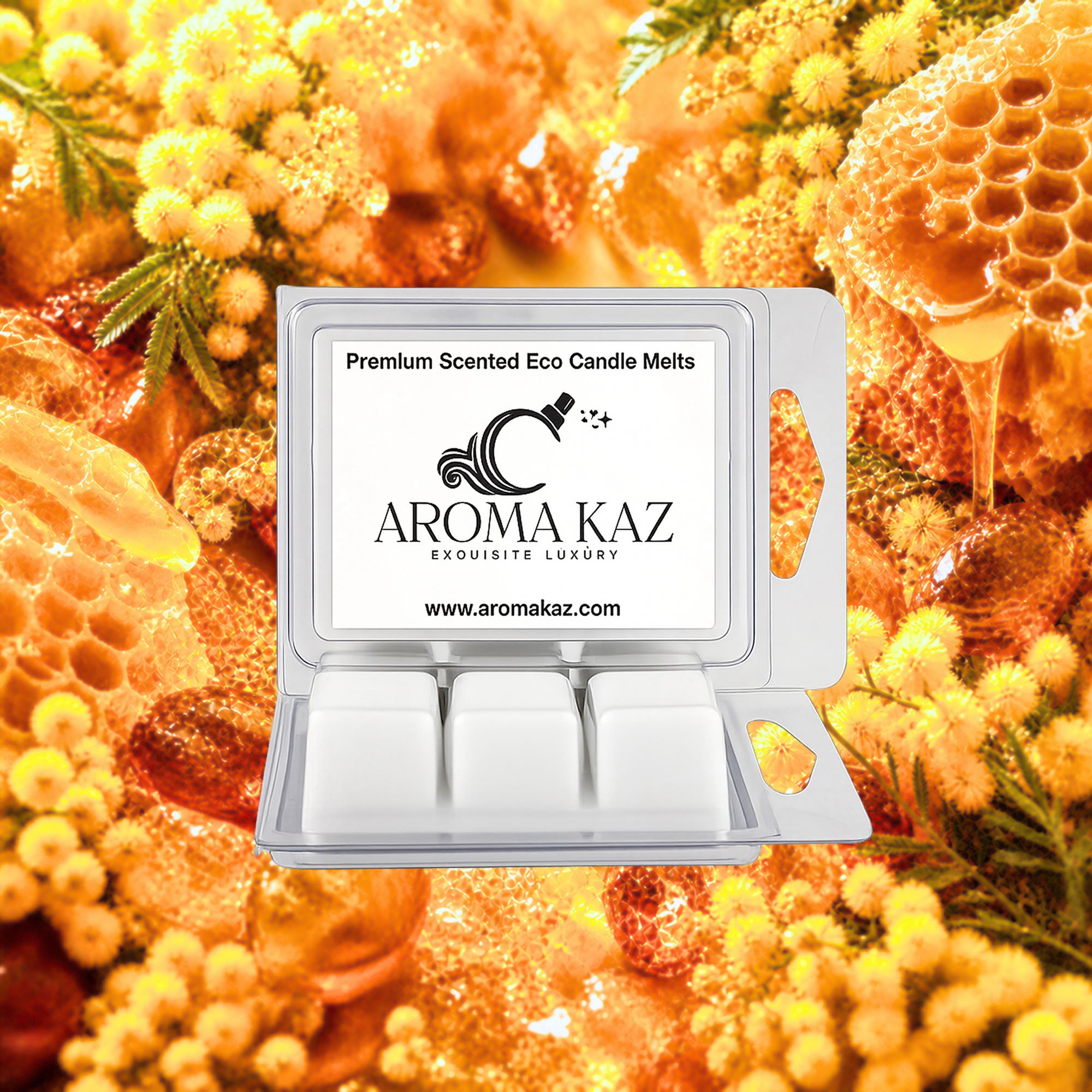 Amber Wattle & Wild Honey Soy Wax Melts Clam Pack