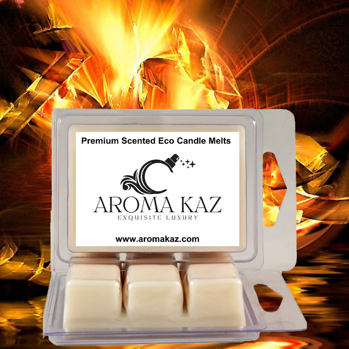 Amber & Sandalwood Eco Soy Candle Wax Melts Clam Packs