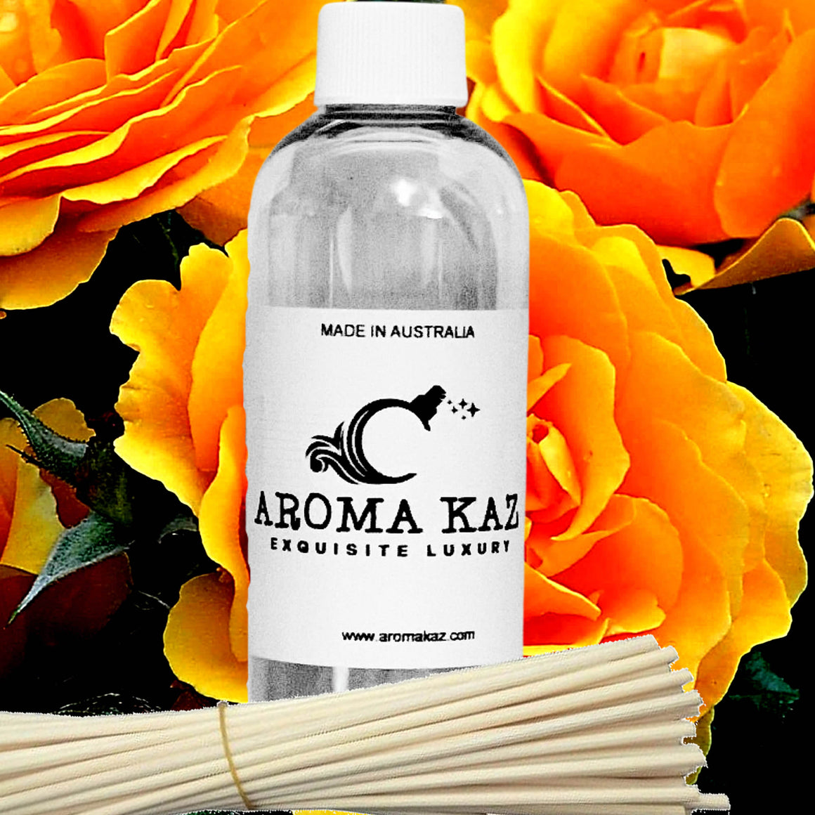 Amber Rose Diffuser Fragrance Oil & Reeds