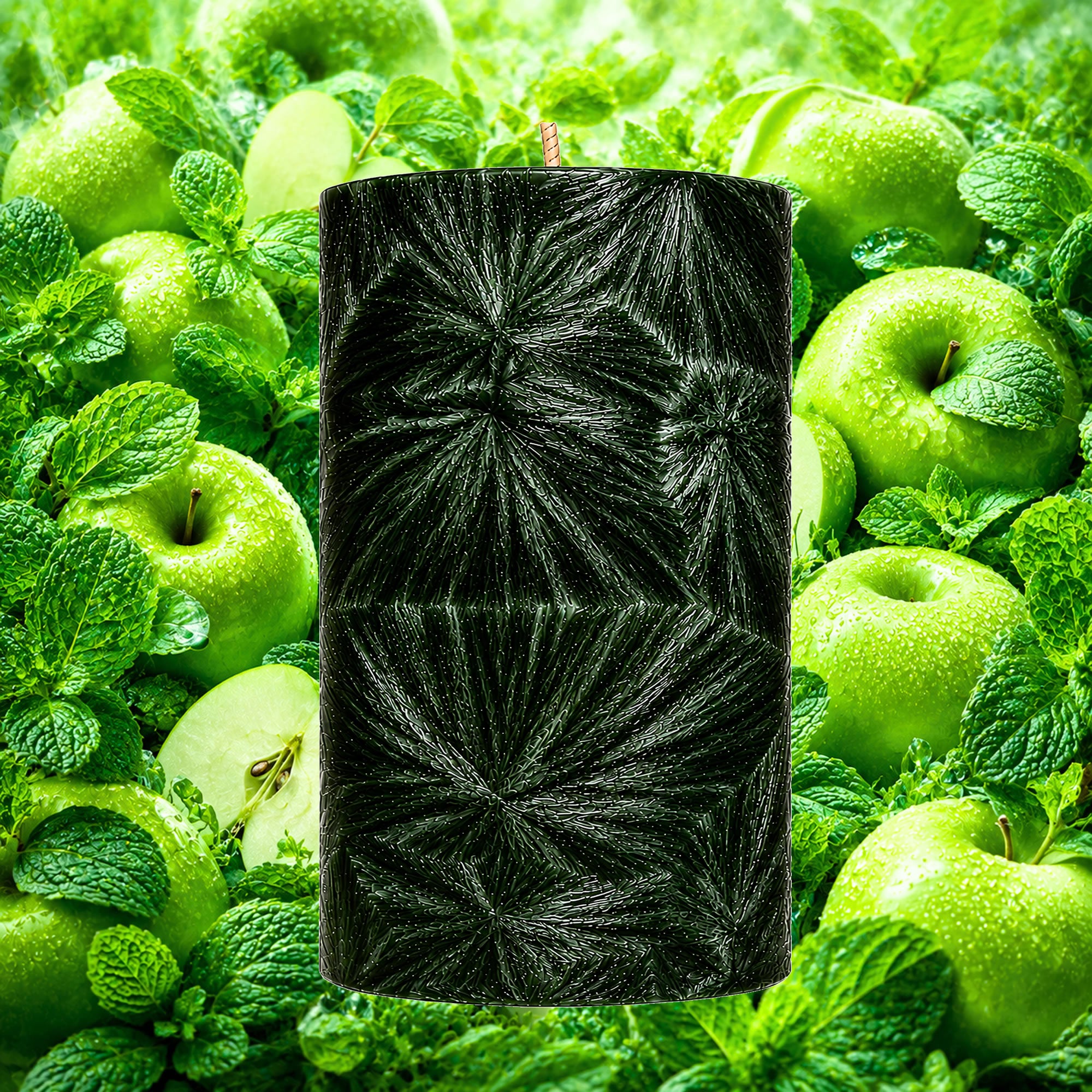 Apple Mint Pillar Candle