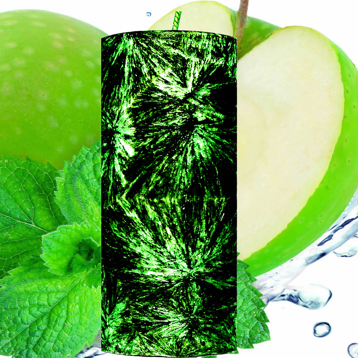 Apple Mint Pillar Candle – Plant-Based, Eco-Friendly, Vegan, Cruelty Free
