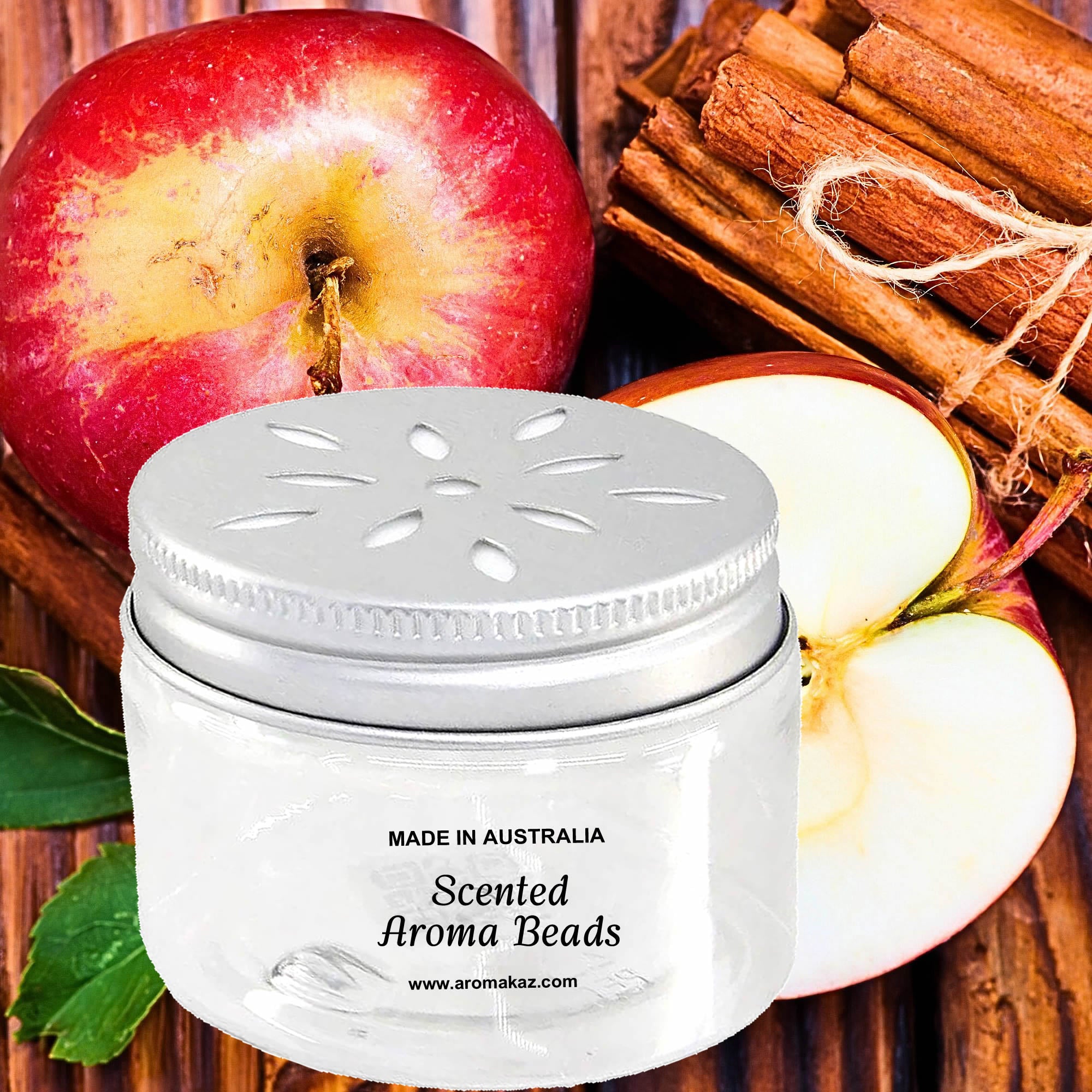 Apple Spice & Cinnamon Air Freshener Aroma Beads - Room, Car, Pantry, Pet Areas, Linen