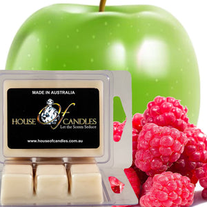 Apple Cinnamon Raspberry Eco Soy Candle Wax Melts Clam Packs