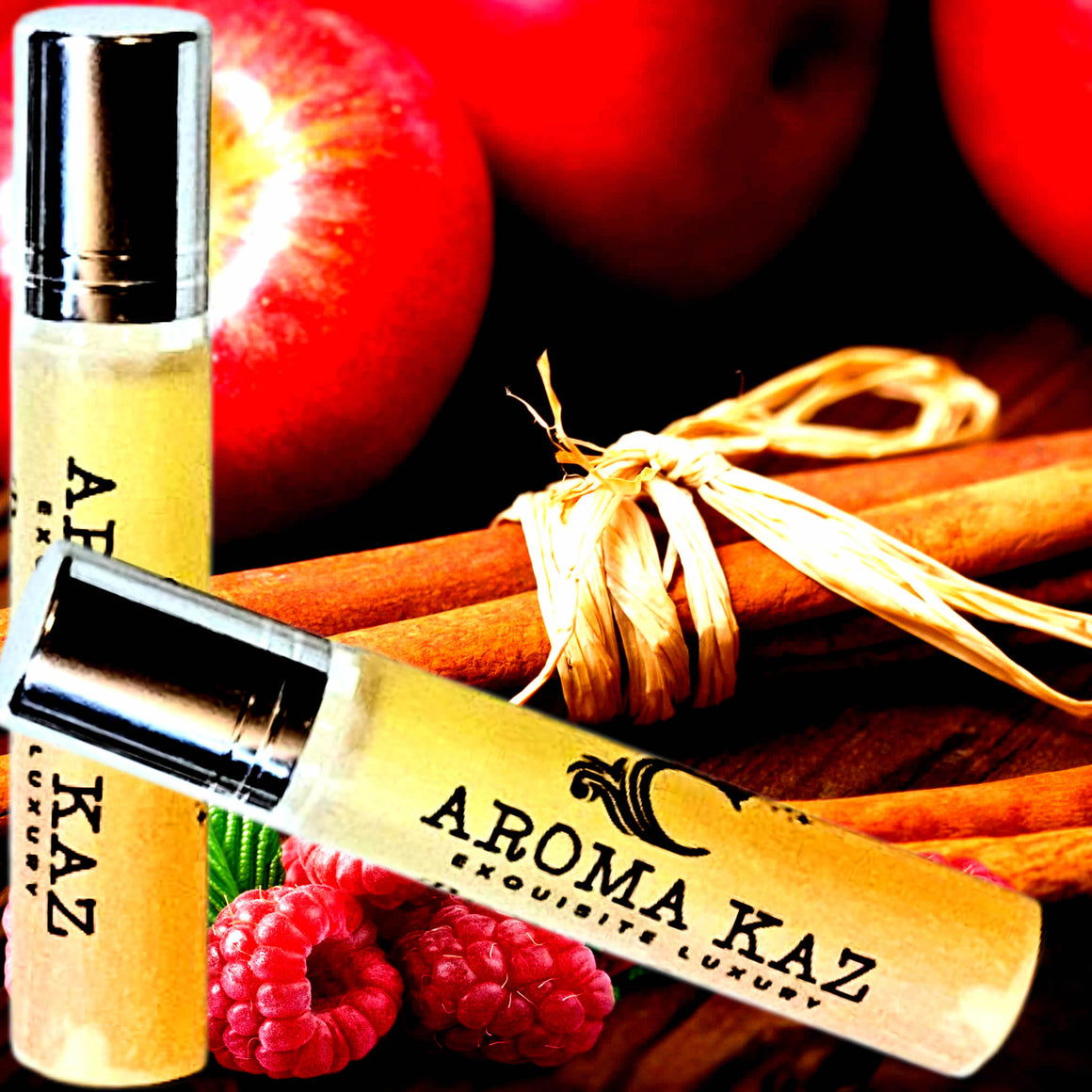 Apple Cinnamon Raspberry Roll-On Perfume Plant-Based Vegan Cruelty Free